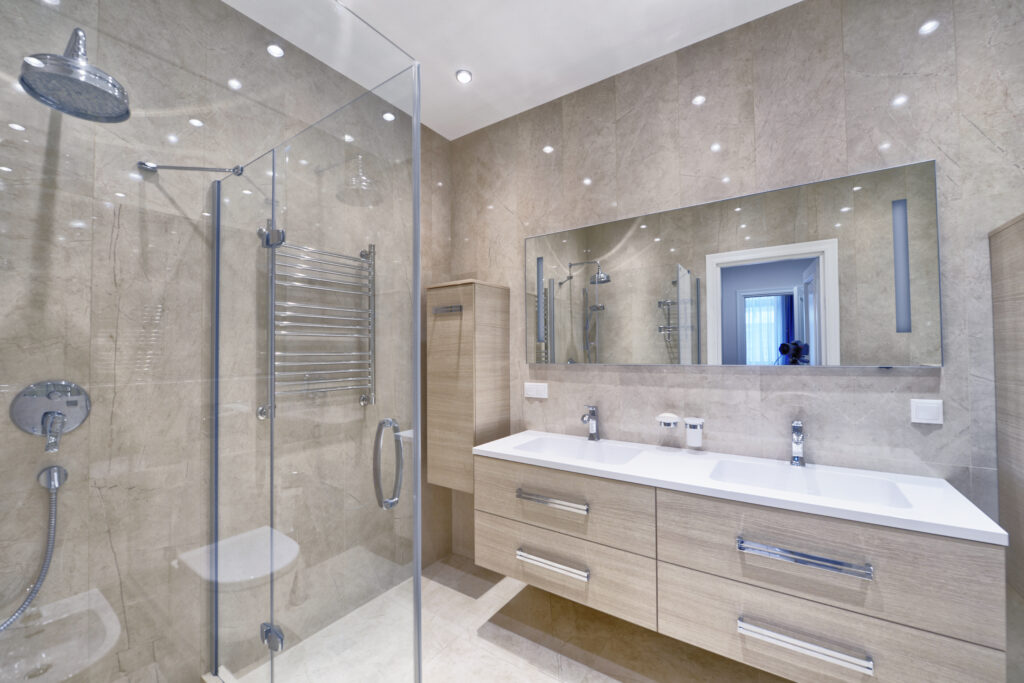 Private Oasis created with a bathroom remodel in san gabriel