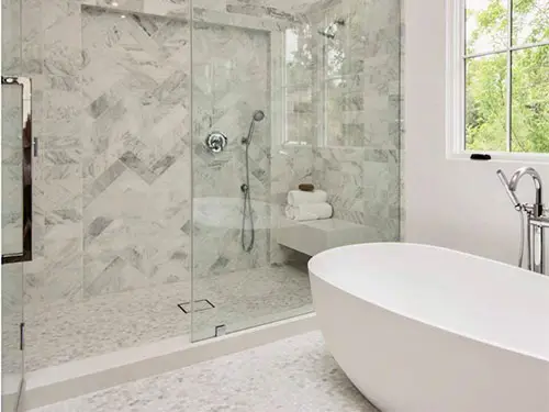 new remodeled luxury bathroom in Encino